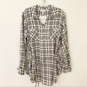 NWT Isabel maternity long sleeved tie shirt
